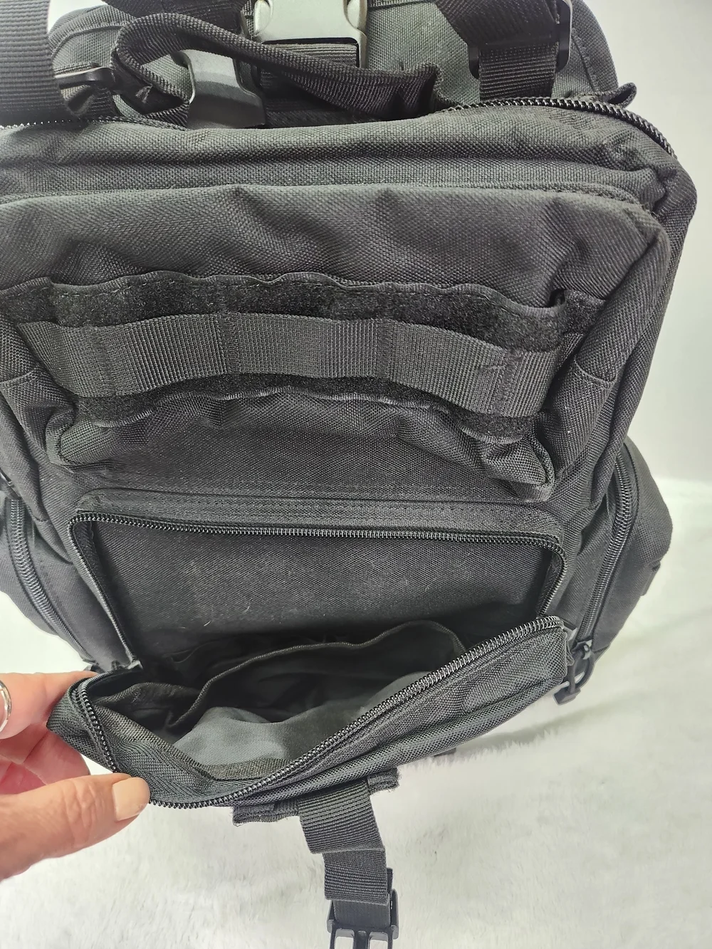 Black Tactical Sling Bag for Men - Rugged Everyday Carry